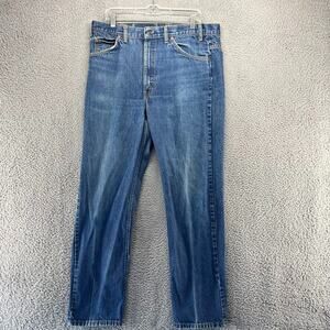 Vintage Levi's Jeans Men's Fits 36x32 Blue 505 Straight Orange Tab Faded 90s